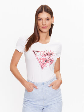 Guess Guess T-shirt W3YI30 J1314 Blanc Regular Fit