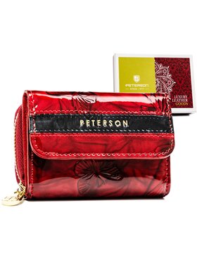 Peterson Peterson Mały Portfel Damski PTN 423229-BF Czerwony
