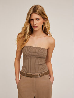 Motivi Motivi Kardigan M148W003183N013 Écru Slim Fit