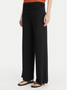 Emporio Armani Emporio Armani Medžiaginės kelnės EW004075 AF20240 UC001 Juoda Regular Fit