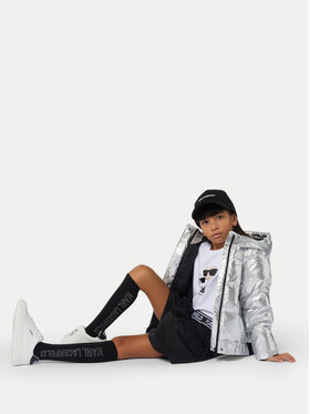 Karl Lagerfeld Kids Karl Lagerfeld Kids Žieminė striukė Z30233 D Sidabrinė Regular Fit
