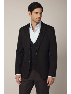 Lancerto Lancerto Marynarka Bagnone MA131225000007 Brązowy Slim Fit
