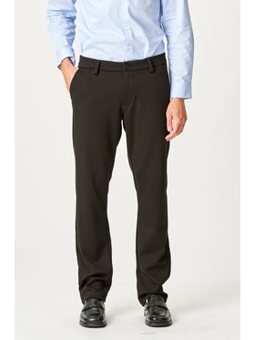 TeeShoppen TeeShoppen Spodnie garniturowe 'Perform Collection' Czarny Regular Fit