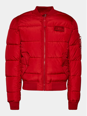 Alpha Industries Alpha Industries Пухено яке MA-1 138116 Червен Regular Fit
