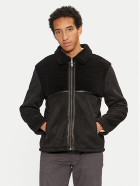 Brave Soul Brave Soul Dirbtinės odos striukė MJK-SALTBLACK Juoda Regular Fit