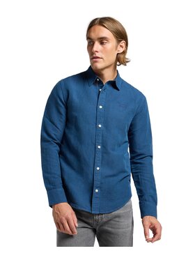 Lee Lee Koszula 112364107 Granatowy Regular Fit