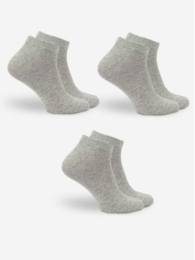 Urban Socks Urban Socks Zestaw 3 par niskich skarpet męskich Zestaw 3 Par Niskich Skarpet Męskich Szarych Urban Socks No Logo 41-46 Szary