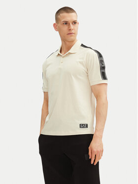 EA7 Emporio Armani EA7 Emporio Armani Polo 7M000139 AF10375 U1079 Écru Regular Fit