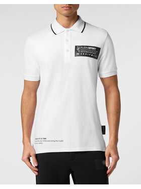 Plein Sport Plein Sport Polokošeľa 14261 Biela Slim Fit