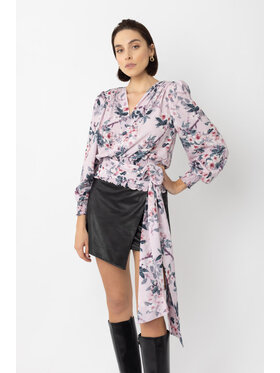 White Rvbbit White Rvbbit Bluzka Orchidea Fioletowy Regular Fit