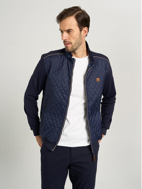 Willsoor Willsoor Bluza 11986 Granatowy Regular Fit