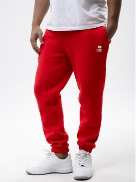 Good Luck Good Luck Spodnie dresowe Wygodne sznurki guma w pasie 129947 Czerwony Regular Fit