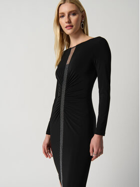 Joseph Ribkoff Joseph Ribkoff Коктейльна сукня 234013 Чорний Slim Fit