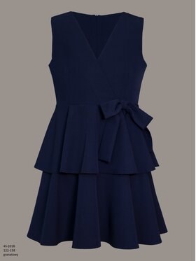 SLY SLY Sukienka 4S-201B Granatowy Comfortable Fit