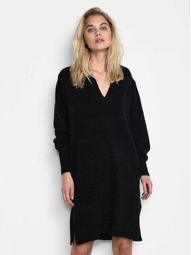 Kaffe Kaffe Strickkleid Wendy 10506869 Schwarz Relaxed Fit