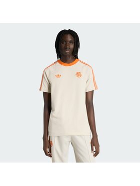 adidas adidas Koszulka techniczna 162171 Beżowy Slim Fit