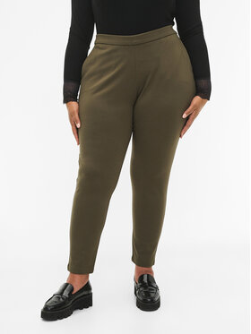 Zizzi Zizzi Chino kalhoty J21008P Zelená Slim Fit