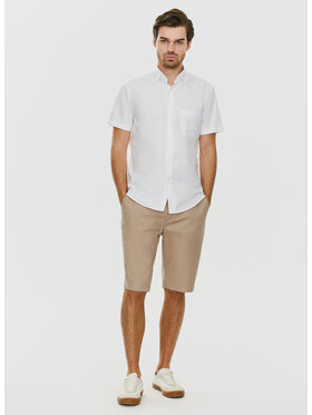 Pako Lorente Pako Lorente Szorty materiałowe P24SF-WS-005 Beżowy Classic Fit