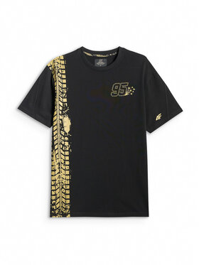 4F 4F T-Shirt MOTOSPORTS 2026 Czarny Regular Fit