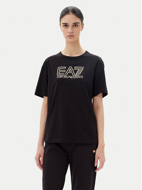 EA7 Emporio Armani EA7 Emporio Armani T-Shirt 7W000098 AF12503 MC004 Černá Loose Fit