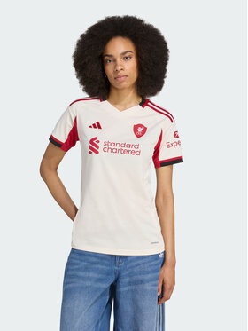 adidas adidas Koszulka techniczna Liverpool FC 25/26 Away Jersey Biały Regular Fit