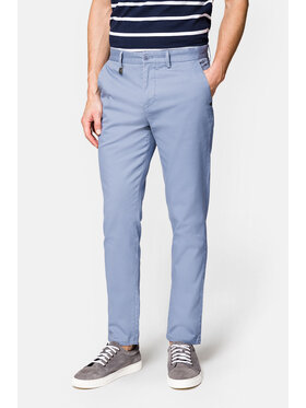 Lancerto Lancerto Spodnie materiałowe Monaco SP082123000005 Błękitny Slim Fit