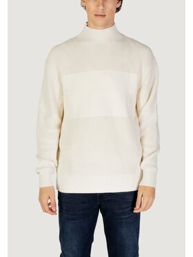Calvin Klein Jeans Calvin Klein Jeans Πουλόβερ MIXED STITCH HIGH Λευκό To Fit