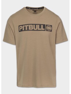 PITBULL PITBULL Koszulka techniczna Casual Sport HILLTOP Brązowy Regular Fit
