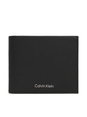 Calvin Klein Calvin Klein Didelė Vyriška Piniginė Ck Must Bifold 5Cc W/Coin K50K511381 Juoda