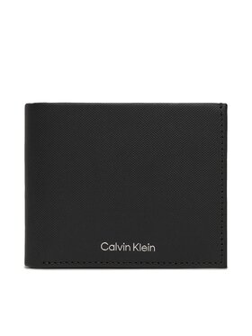 Calvin Klein Calvin Klein Duży Portfel Męski Ck Must Bifold 5Cc W/Coin K50K511381 Czarny