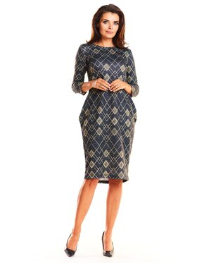 Infinite You Infinite You Sukienka codzienna M189 Złoty Basic Fit