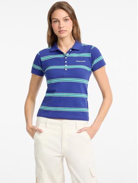 Guess Jeans Guess Jeans Top 176097 Niebieski Classic Fit