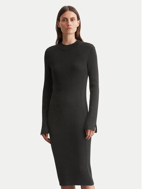 Marc O'Polo Marc O'Polo Kootud kleit 409 5045 67097 Must Slim Fit