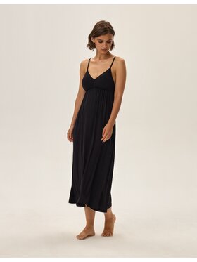 Esotiq Esotiq Koszula nocna 42103 Czarny Regular Fit