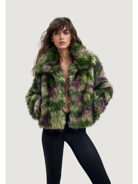 Desigual Desigual Pelliccia FAKE FUR_CAMOMILLE_LA Verde Mom Fit