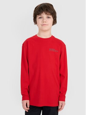 4F 4F Longsleeve 4FJRSS25TLONM538-61S Czerwony Oversize