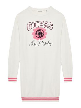 Guess Guess Φόρεμα υφασμάτινο J5YK09 Z3OF0 Λευκό Regular Fit