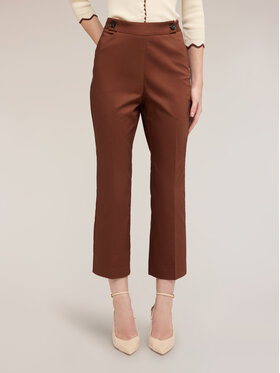 Motivi Motivi Spodnie materiałowe P084Q004531N022 Brązowy Flare Fit