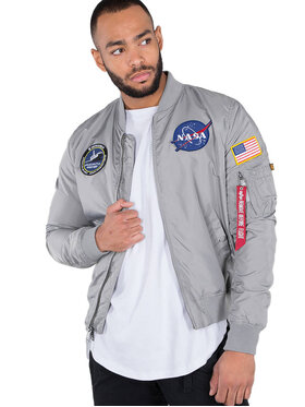 Alpha Industries Alpha Industries Kurtka bomber AI.186101-31-XL Szary Regular Fit