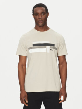 BOSS BOSS T-Shirt Glamping 50538923 Beżowy Relaxed Fit