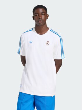 adidas adidas Koszulka techniczna 152939 Biały Loose Fit