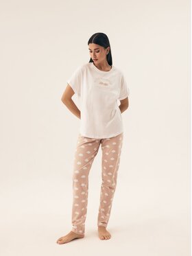 Henderson Henderson Piżama 42646 Biały Regular Fit