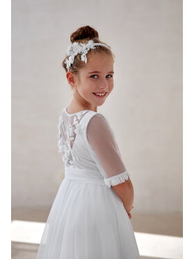 SLY SLY Sukienka 5SM-04A Biały Comfortable Fit