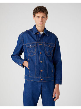 Wrangler Wrangler Kurtka jeansowa ANTI FIT JACKET Niebieski Regular Fit