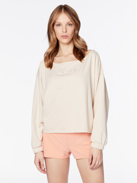 Roxy Roxy Світшот Next Set ERJFT04701 Бежевий Relaxed Fit