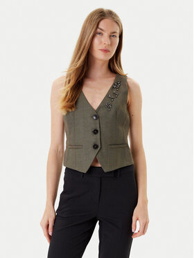 Marella Marella Gilet da completo Cantico 2523156031 Cachi Slim Fit