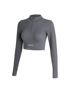 Yeaz Yeaz Longsleeve RUNWAY Longsleeve Szary Slim Fit