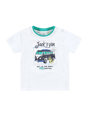 Kanz Kanz T-Shirt 1632581-1000 Biały Basic Fit