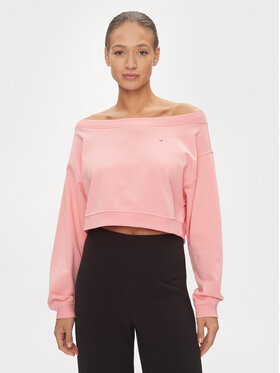 Tommy Jeans Tommy Jeans Світшот DW0DW17956 Рожевий Cropped Fit