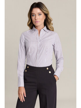 Lancerto Lancerto Koszula Evelia Slim KO000211556004 Beżowy Slim Fit